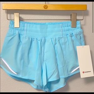 baby blue lulu lemon shorts